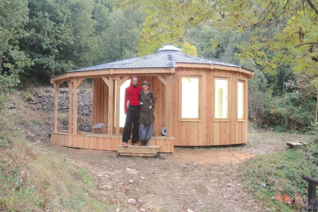 wooden yurt in france uk roundhouse